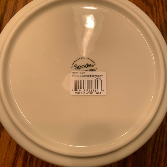 Christmas Tree Spode Flared Scalloped Bowl LIST FOR ONE (FINAL PRICE) - Picture 2 of 8